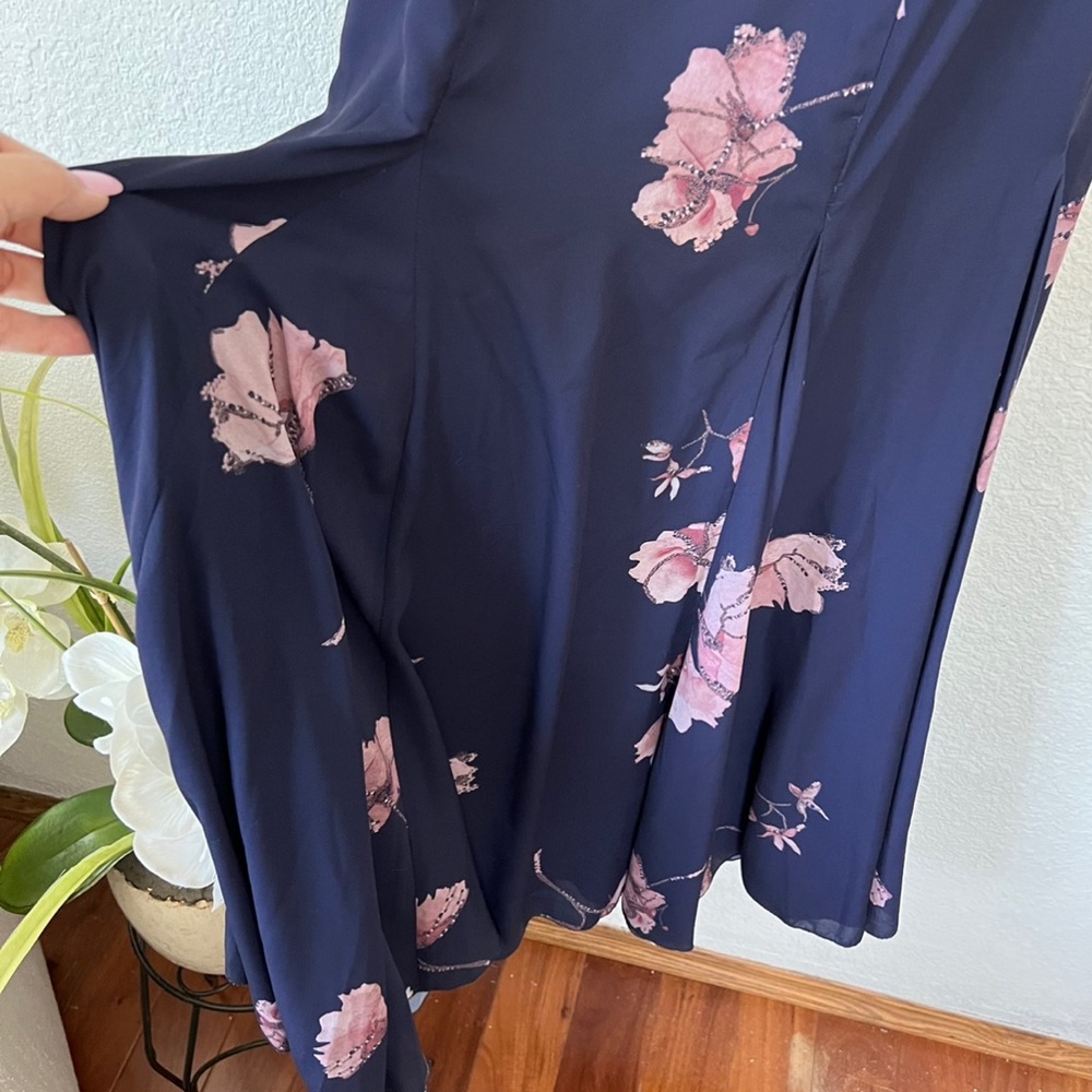 NWT FAME and PARTNERS floral printed one shoulder Dress size 0. - Picture 5 of 10